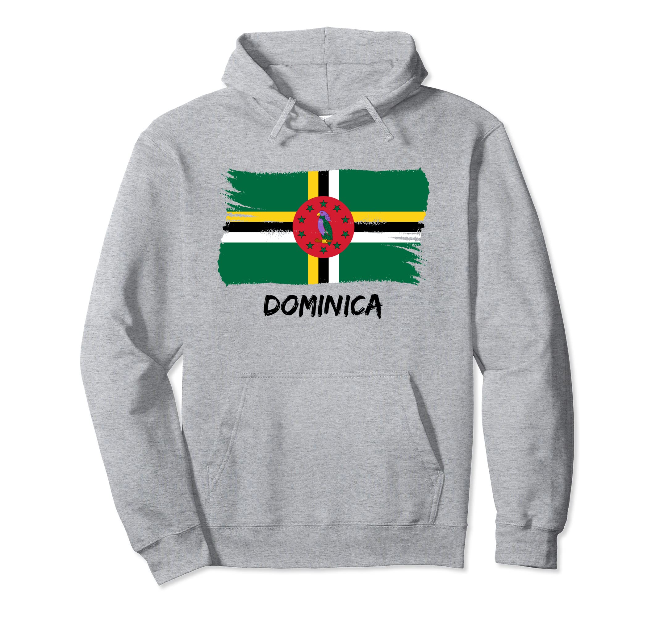 Vintage Dominica Flag Pullover Hoodie