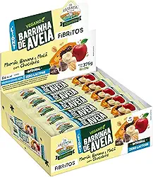 Biosoft Barrinha De Aveia - Light Mamao, Banana e Maça Com Chocolate 25g. Display com 15 unidades