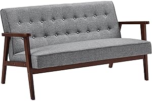 Songmics Mid Century Modern Loveseat: The Perfect Lounge Haven for Small Spaces