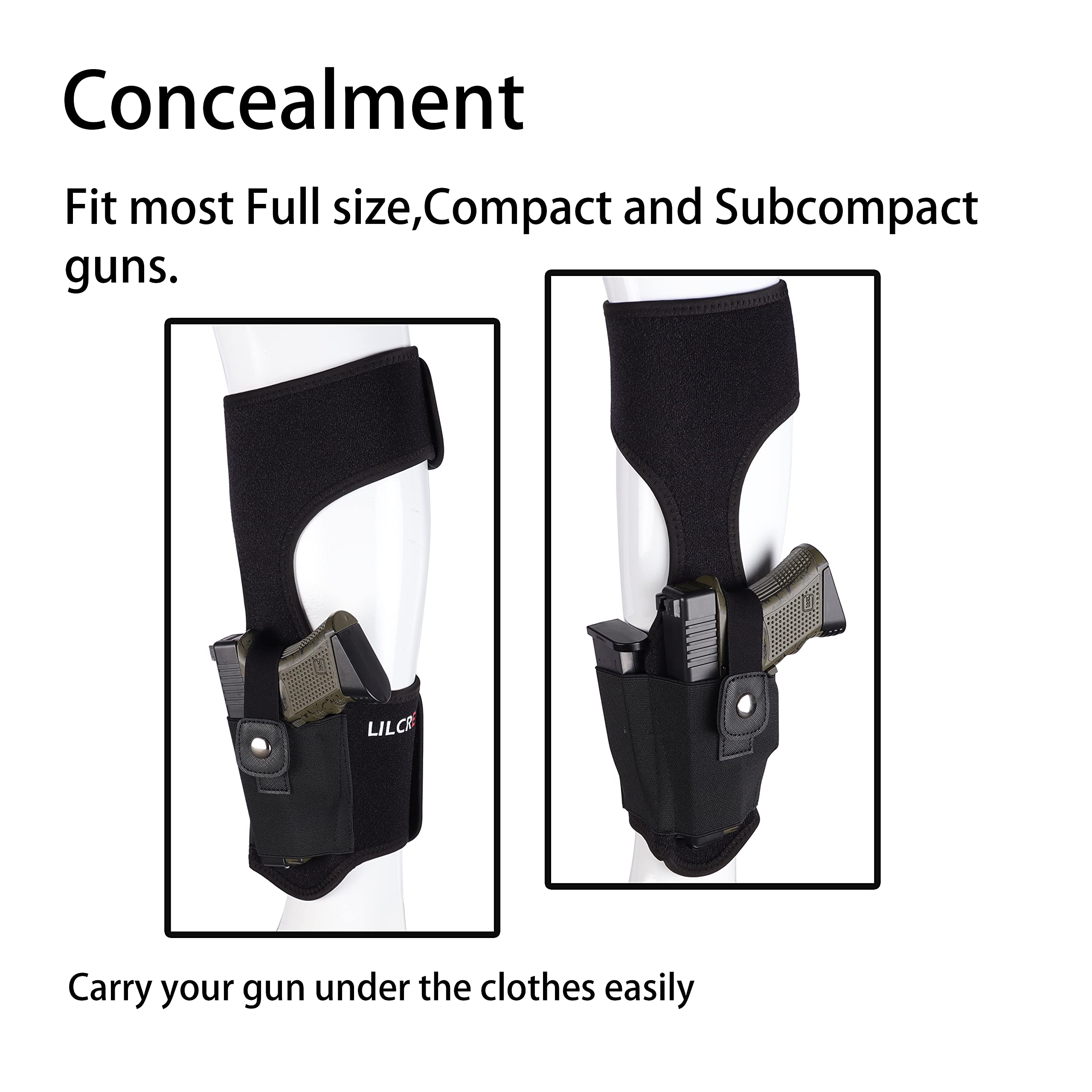 Buy Lilcreek Left/RightHanded Avaliable Belly Band Holster,Ankle