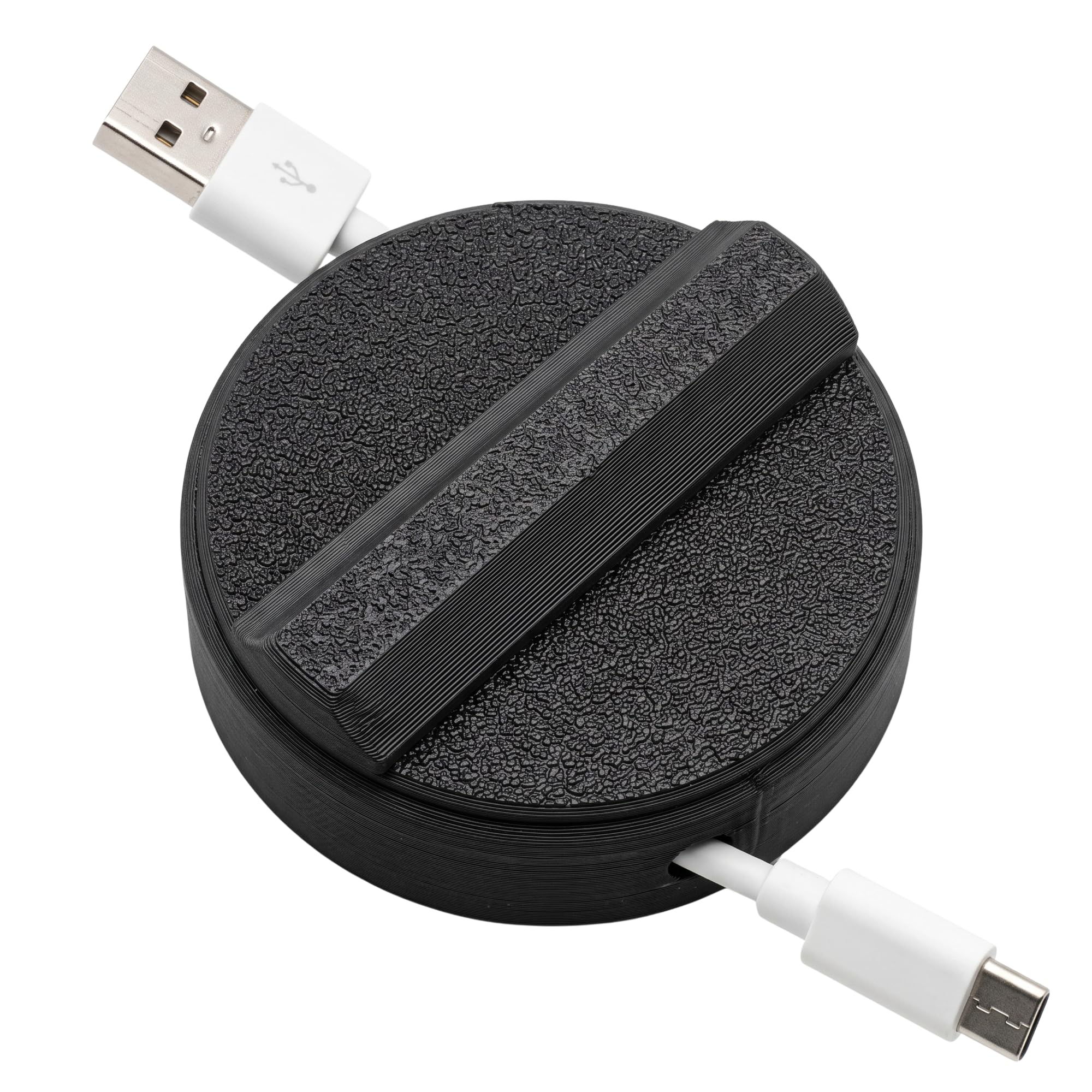 Mechanical Cable Winder & Cord Organizer | Premium Tangle-Free Hand Crank Wire Manager | Portable Desk & Travel Cable Storage, Black, 1, Small-image-6