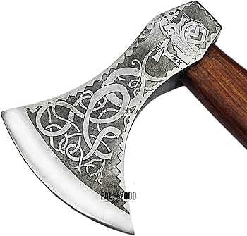 Splitting Axe Camping Chopping Hatchet Viking Tomahawk Battle Hunting Outdoor Solid Wood Handle 3027
