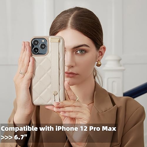 Miniatura 8 de ZVE iPhone 11 Pro - Funda acolchada de cuero a prueba de golpes, con función atril para mujer, compatible con iPhone 11 Pro, 5.8 pulgadas, color