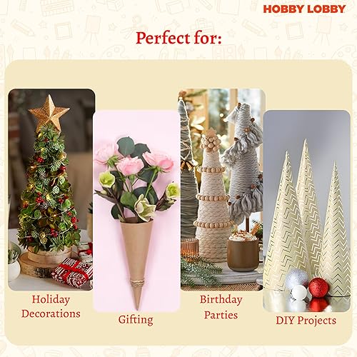 Miniatura 6 de Hobby Lobby Conos de papel maché