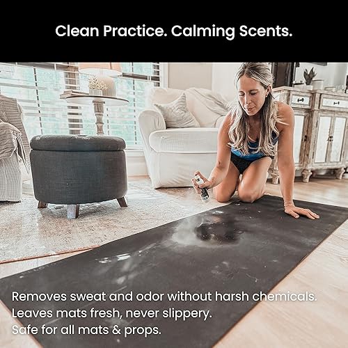 Miniatura 5 de Yoga Clean - Spray de limpieza natural para esterilla de yoga y desodorante para combatir el olor y proteger tu esterilla, fabricado en los Estados