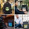 DIVOOM Pixoo Pixoo Pixoo Pixoo Art Laptop Backpack Men's 15 inch Waterproof School Backpack Laptop Backpack Women's Daily Bag Men's Women's School Business Travel with 16 x 16 RGB LED Display, Black