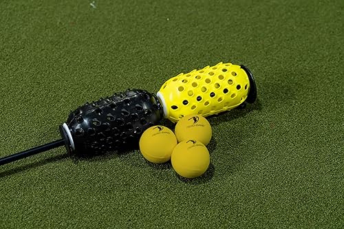 Miniatura 4 de Entrenador de swing de béisbol y sóftbol y 12 bolas de espuma duraderas, resistencia al aire, herramienta de entrenamiento de béisbol y softbol,