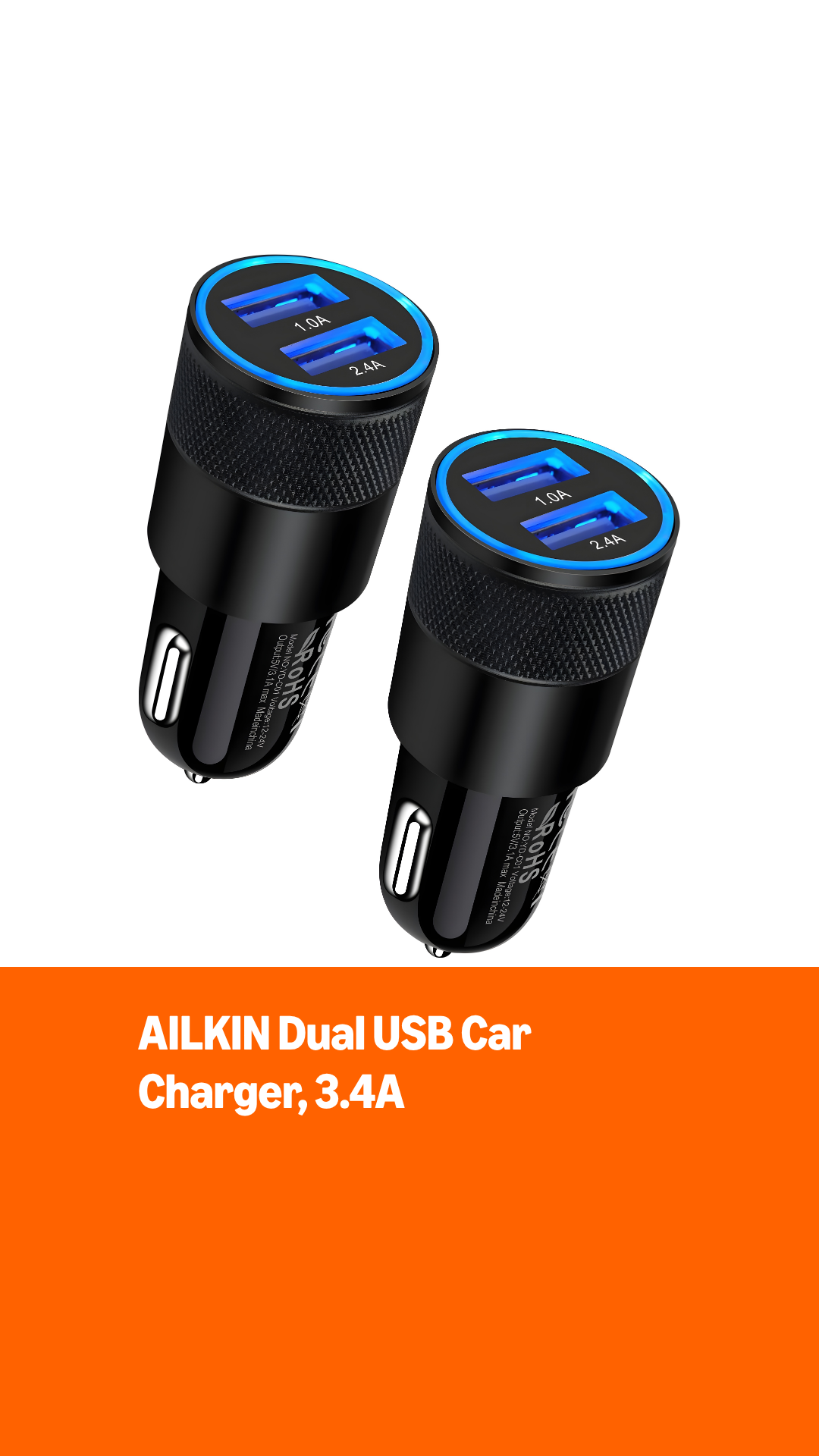 best usb cigarette lighter adapter 5 CORE - Car Charger Dual USB Port Adapter 12/24 V Fast Charging powered phone mount accessory Fitment Guide Universal Car Cigaretter Lighter Charger,Cigarette Lighter