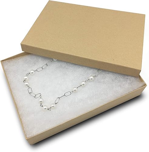 Miniatura 12 de TheDisplayGuys - Paquete de 25 cajas de regalo de papel de cartón relleno de algodón #21, color marrón kraft (2.6 x 1.6 x 1.0 pulgadas), para envío