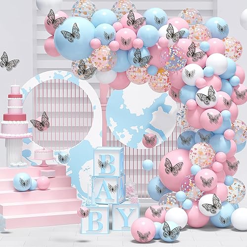 Miniatura 4 de Calcomanías de pared 3D, 24 mariposas negras, decoración de pared, decoraciones de fiesta para cumpleaños (estilo uno)