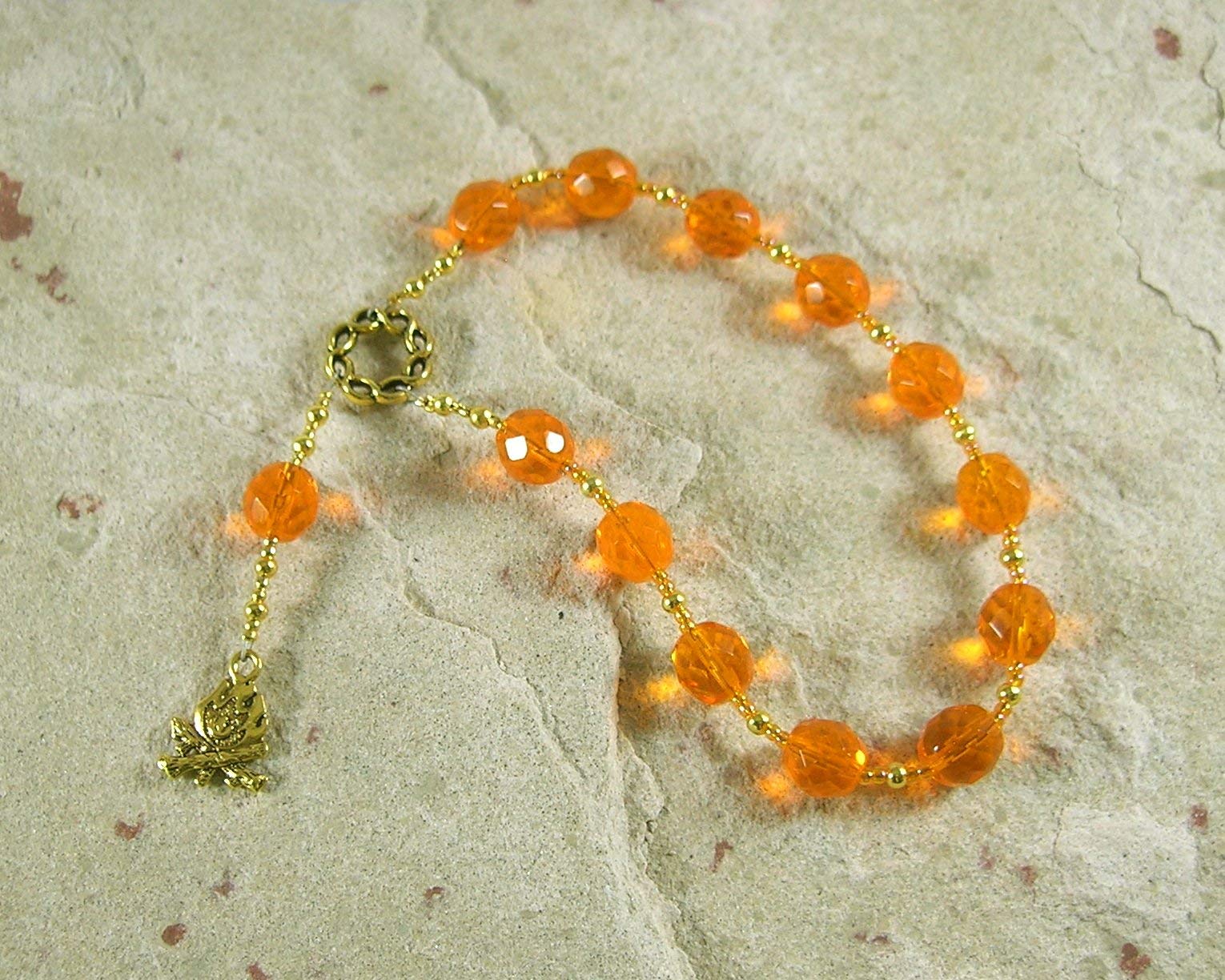 Hestia Pocket Prayer Beads: Greek Goddess of the Hearth, Home and Family, Household and Community