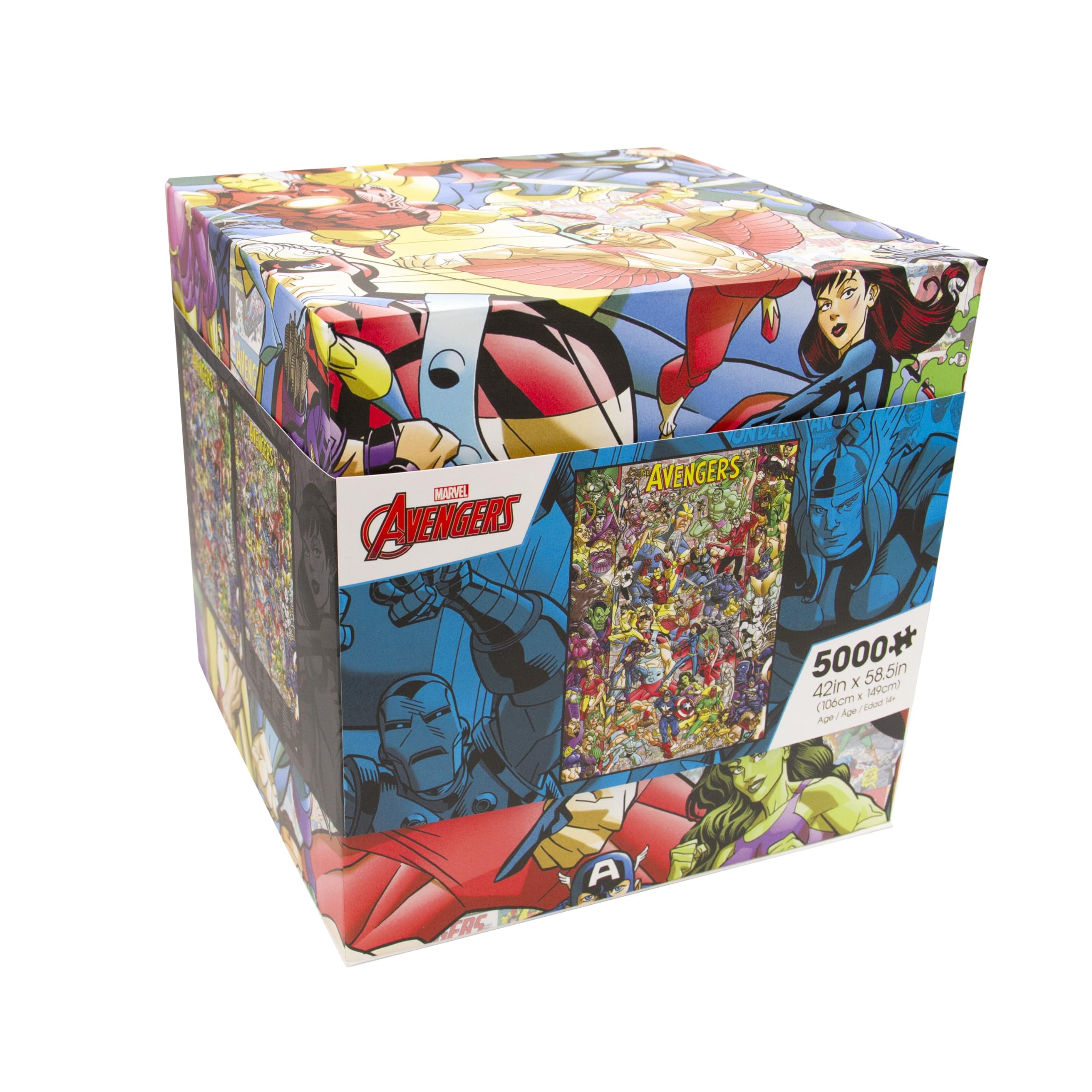 Aquarius Avengers 60th Anniversary 5000pc Puzzle (5000 Piece Jigsaw Puzzle) - Glare Free - Precision Fit - Officially Licensed Merchandise & Collectibles - 58.8 x 42 Inches