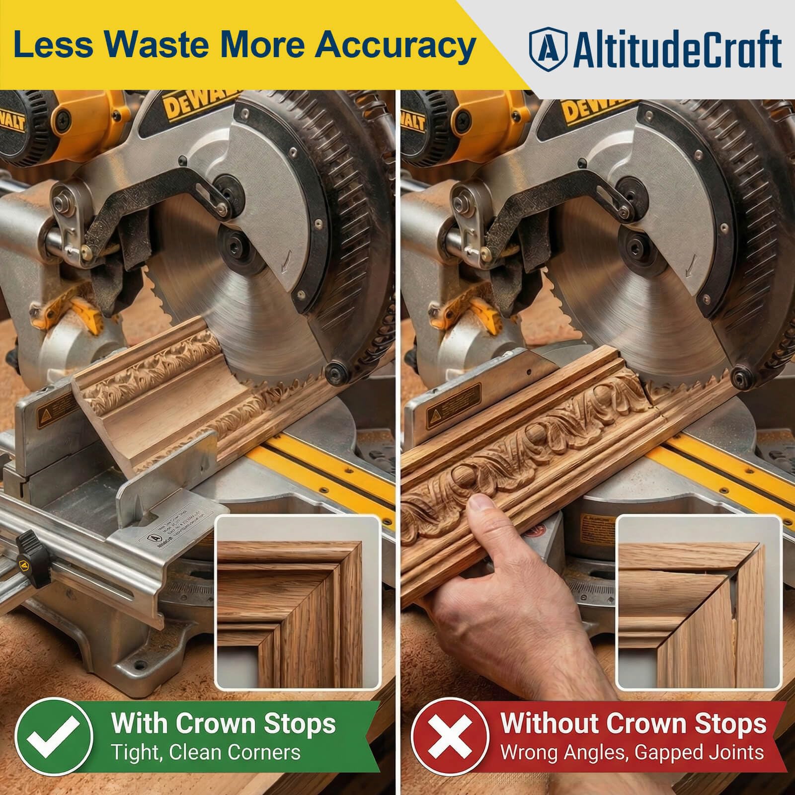 Crown Molding Jig - Precise Miter Saw Cuts -4
