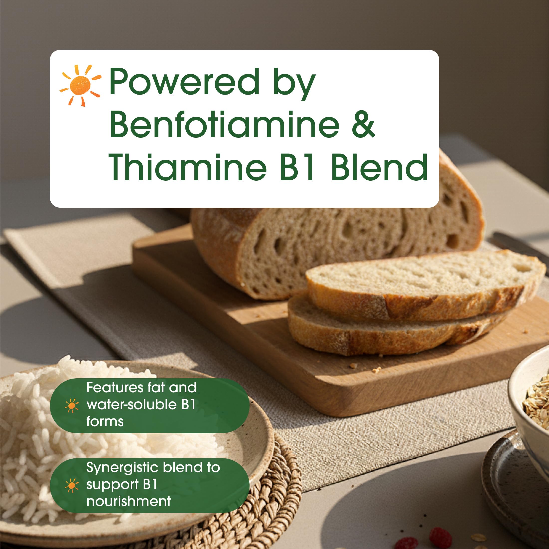 NatureBell Benfotiamine with Thiamine - 240 Vegetarian Capsules - 300mg Benfotiamine & 100mg Thiamine - for Heart Health, Energy Production & Nervous System Support* - Vitamin B1 Complex — Amazon image 6