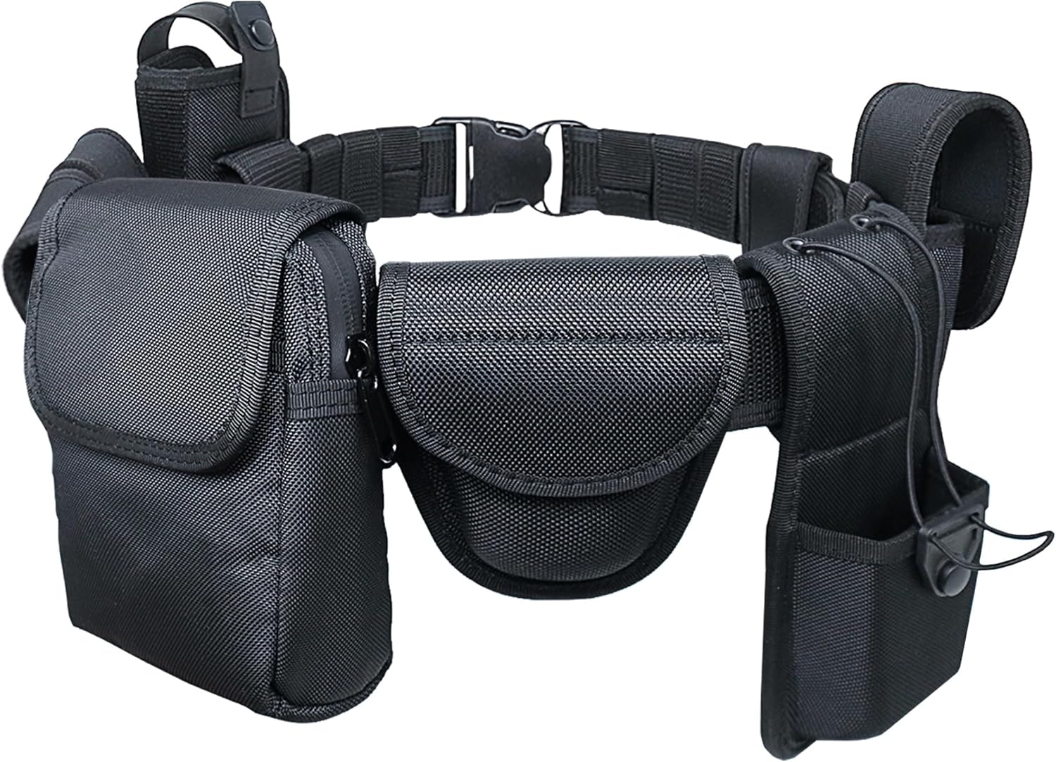 Duty Belt w/Utility Belts Law Enforcement Police Molded Pouches Kit ,Nylon Tactical Officer Security Guard Belt 4 pack Belts Keeper - Image 6