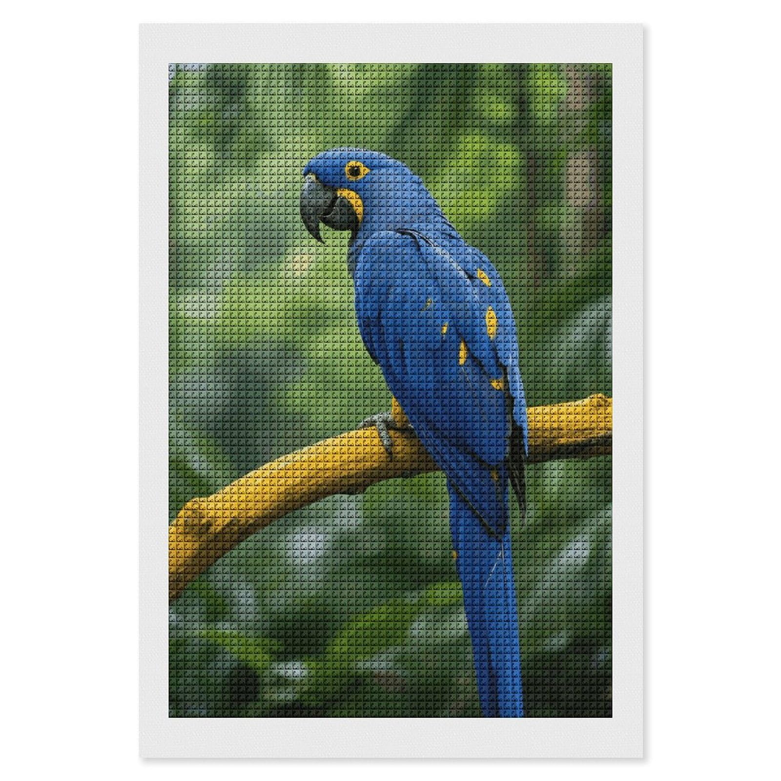 FodPand Bird 5D Diamond Painting Kits for Adults Beginners Full Drill Square Diamond Dots Pictures Gem Art Supplies for Home Wall Room Decoration DIY Craft Set Gift 8x12