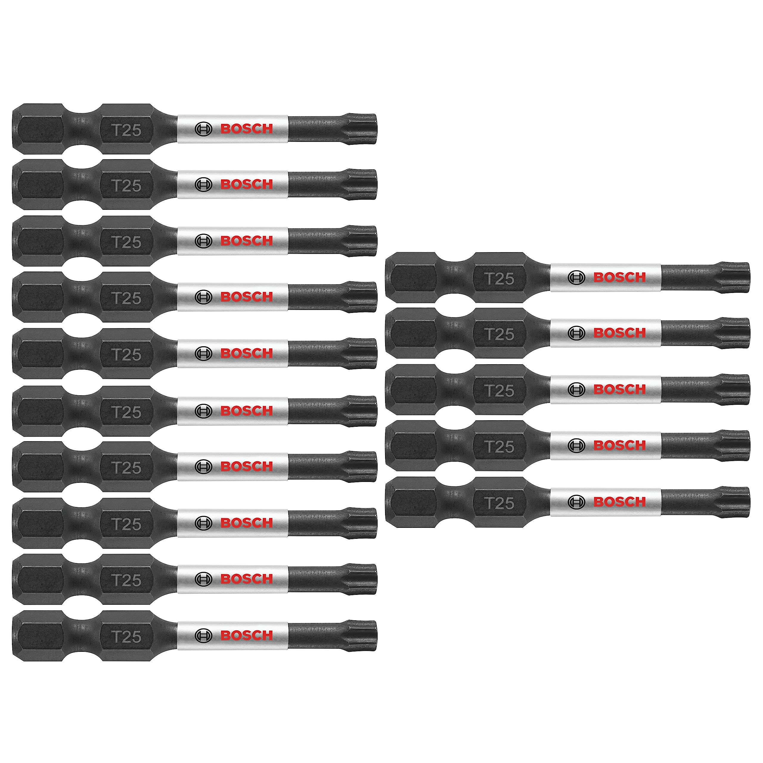 BOSCH ITT25215 15-Pack 2 In. Torx #25 Impact Tough Screwdriving Power Bits