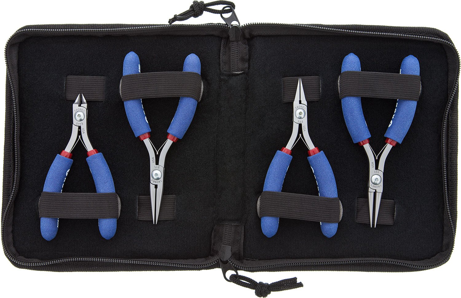 Pliers Set – Tronex General Purpose, Long Jaw In Case (Standard Handles)