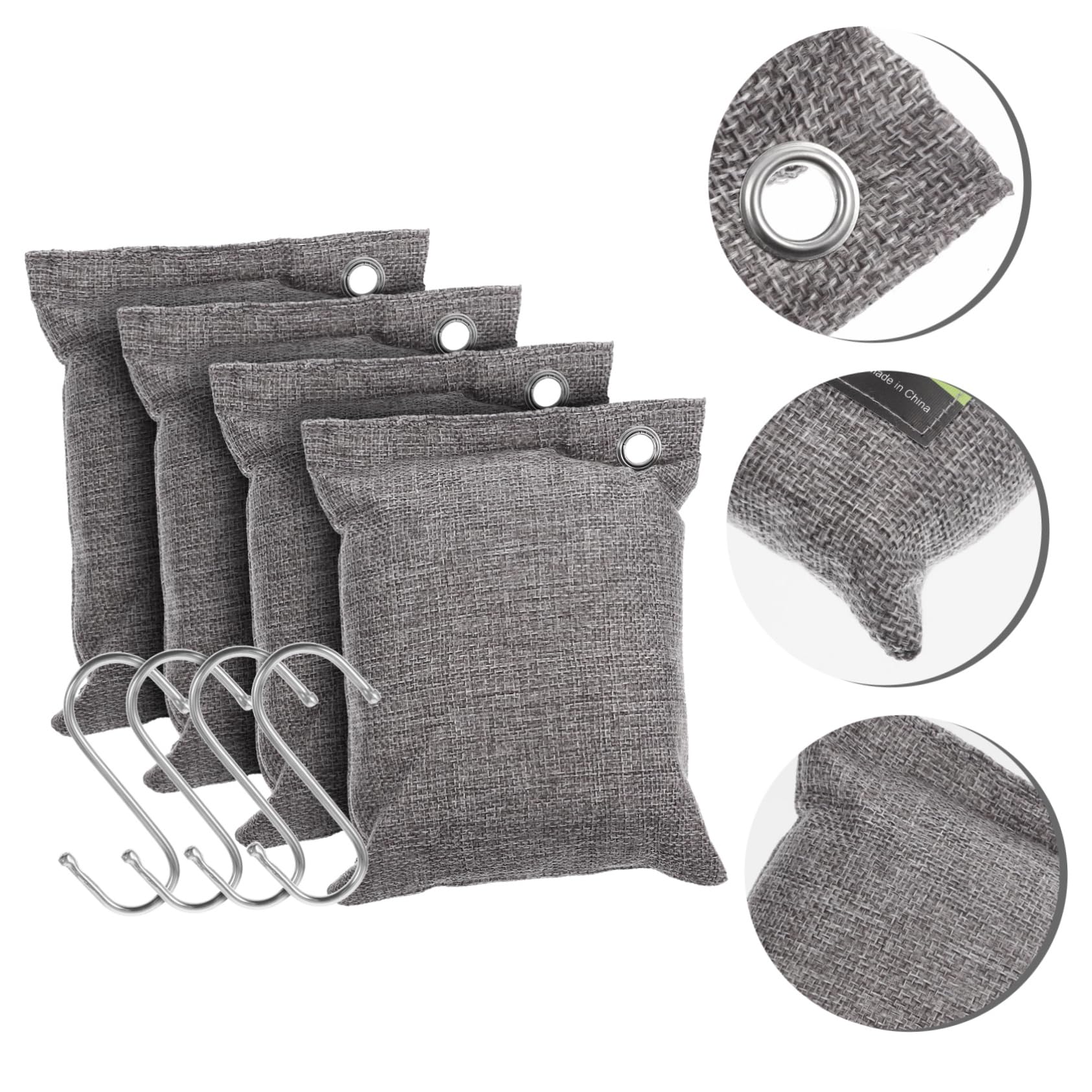 Sacchetti di Carbone Attivo in Bambù, Assorbi Odori