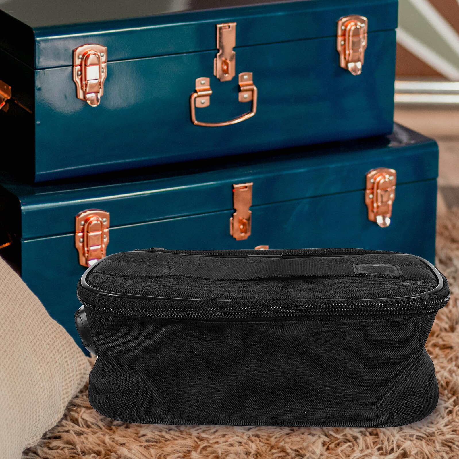Homoyoyo Borsa Porta Trucchi da Viaggio Compatta con Multi-compartimenti Organizer Cosmetici Portatile e Maneggevole per Viaggi Fitness e Uso Quotidiano
