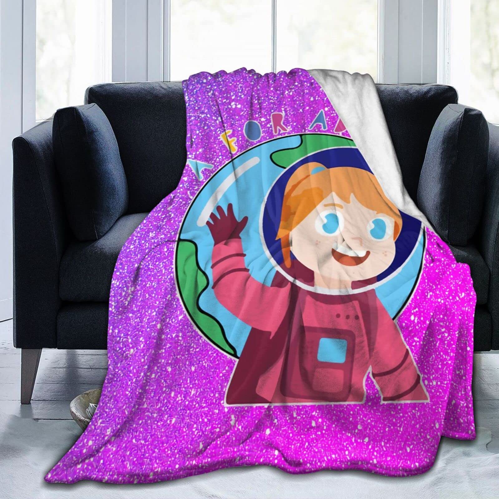 A For Adley Blanket Flannel Blankets Soft Cozy Lightweight Bed Decoration Blanket For Kids Boys Girls Men Women 50"X40"