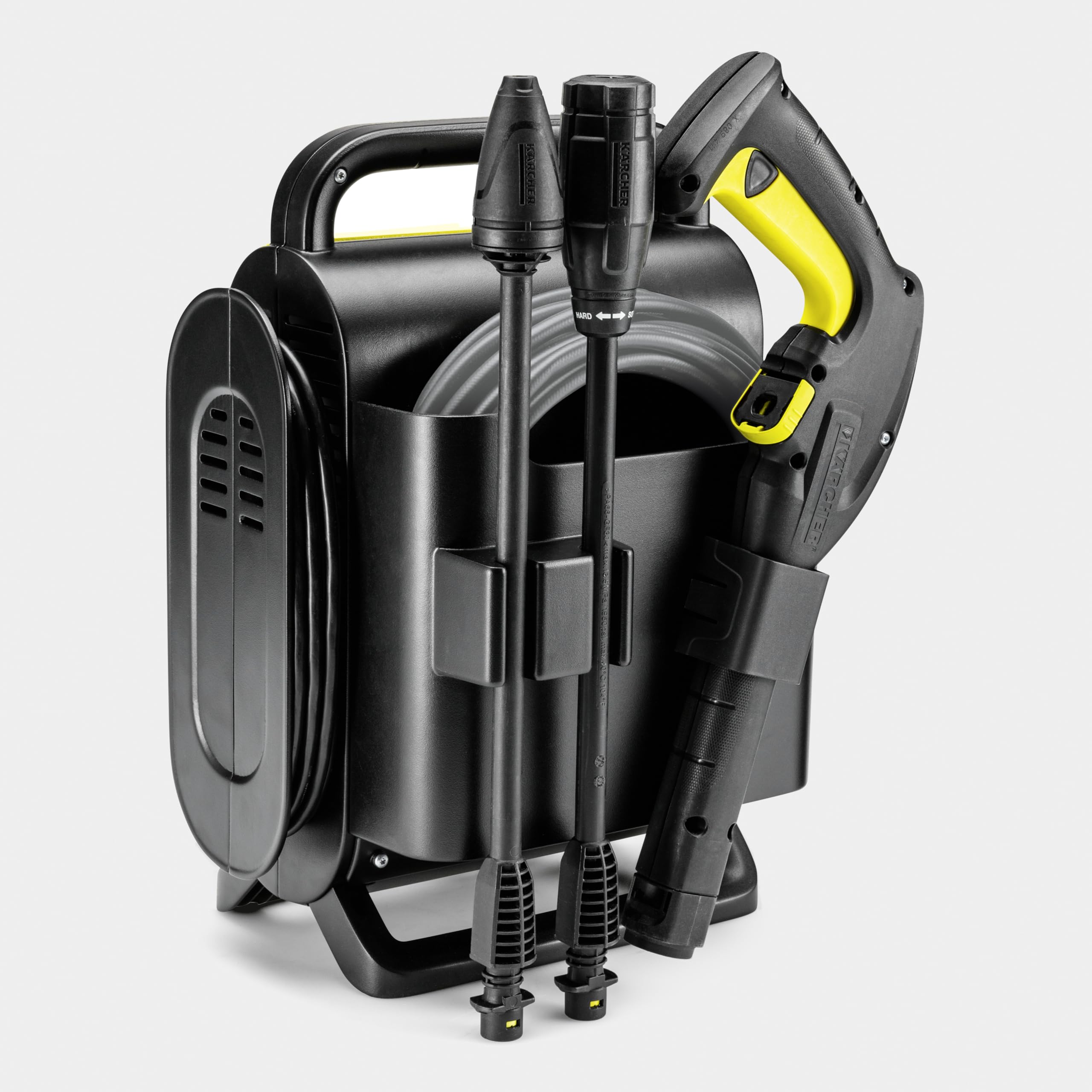 Nettoyeur Haute Pression Kärcher K Silent eco!Booster, Pression Max. 130 Bar, débit Max. 420 l/h, extrêmement Silencieux, avec eco!Booster pour Un Nettoyage Efficace, Jaune