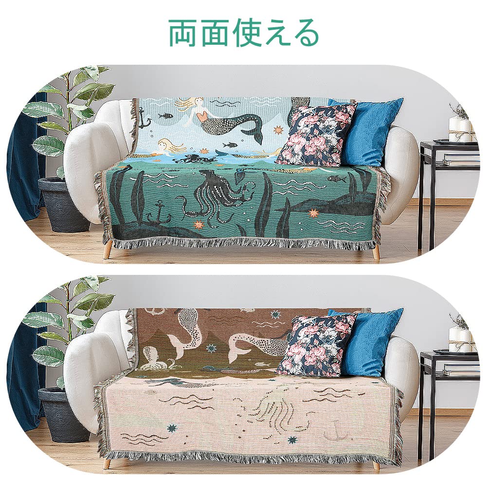 絵画風　マルチカバー　ソファーカバー　ヴィンテージラグ　113x170 絵画風 マルチカバー ソファーカバー ヴィンテージラグ 113x170 絵画風