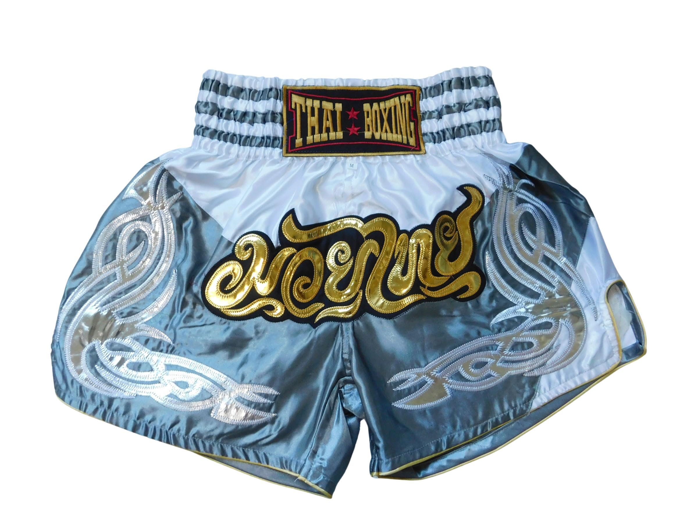 Short de Muay Thai Beig grande taille 3XL pour la boxe - 5