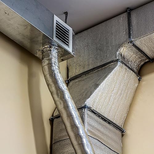 Miniatura 6 de Preboun 2 rollos de algodón natural para pared de conductos de aislamiento de conductos de algodón natural para tuberías de pared (12 x 15 x 0.4