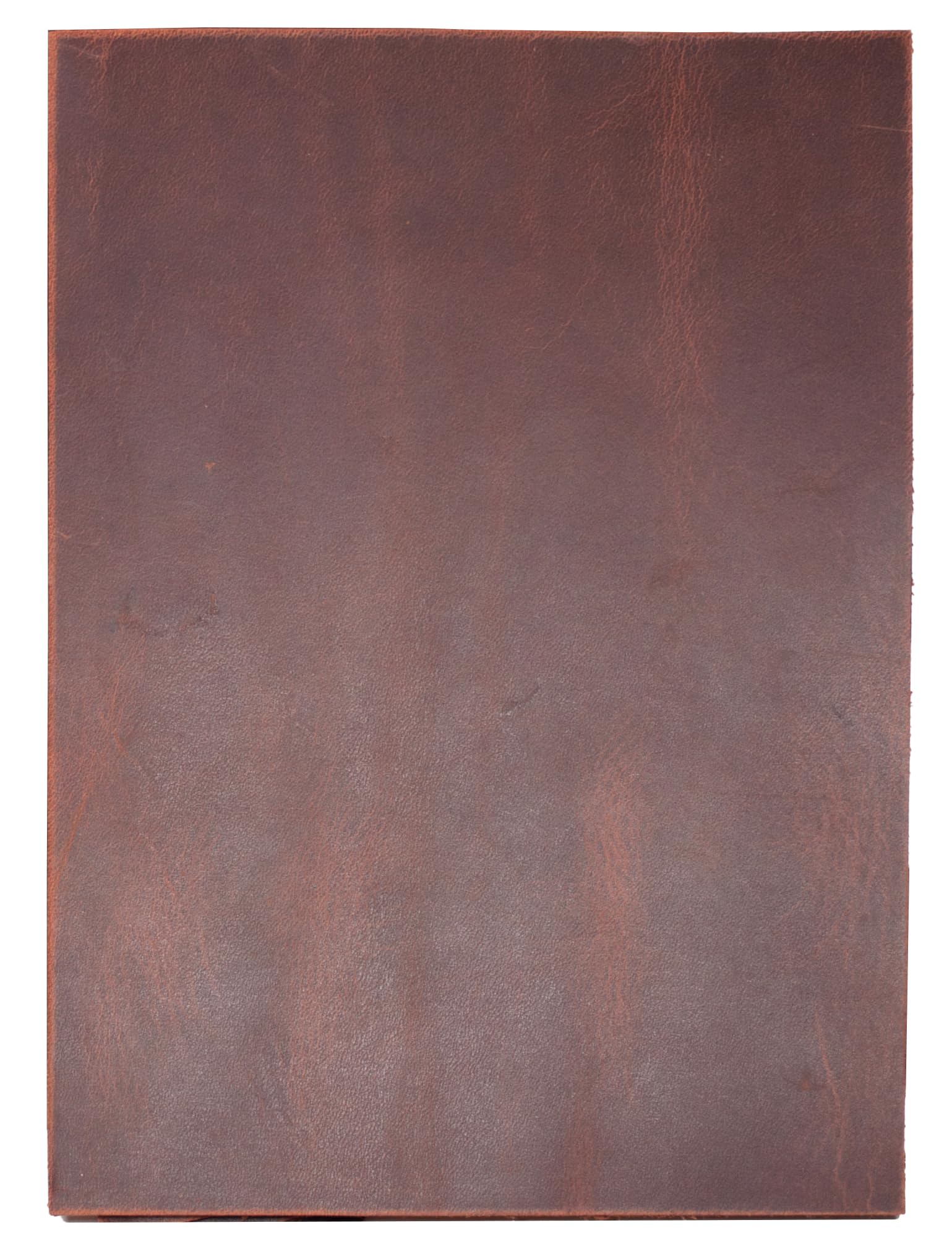 Cuir de vachette - 1,7 mm d'épaisseur - Pull-Up Crazy Horse - Feuilles en cuir véritable pour travaux manuels (3, cognac marron, A4 (210 x 297 mm)