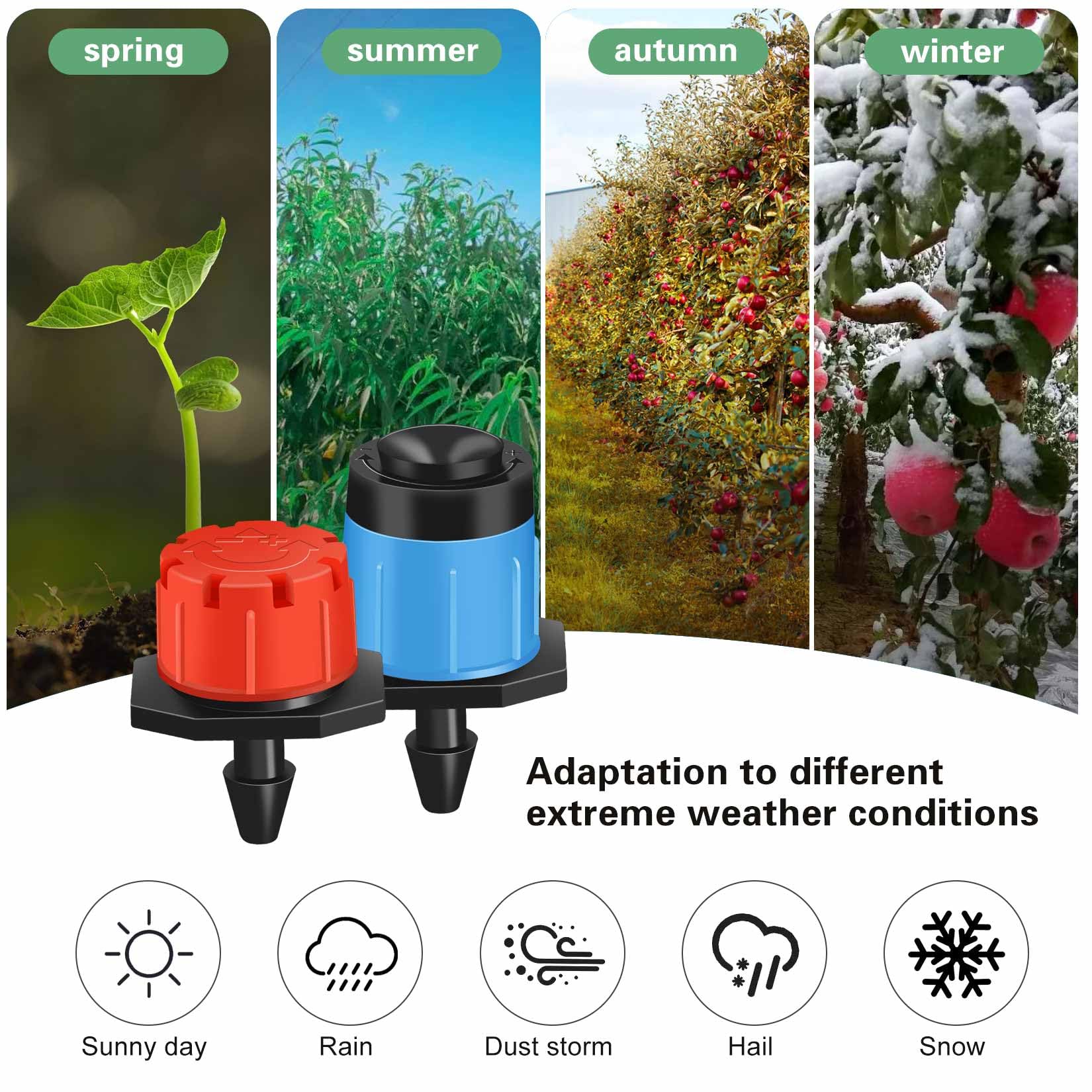 Kit Irrigation Goutte à Goutte 30m - Système Arrosage Automatique DIY Pour Jardin Et Serre