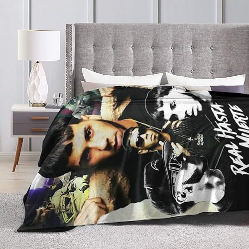 Miniatura 4 de Manta Real Anuel Hasta Aa La Muerte de microforro polar para sofá, cama, funda gráfica novedosa, manta cómoda para aire acondicionado, para todas