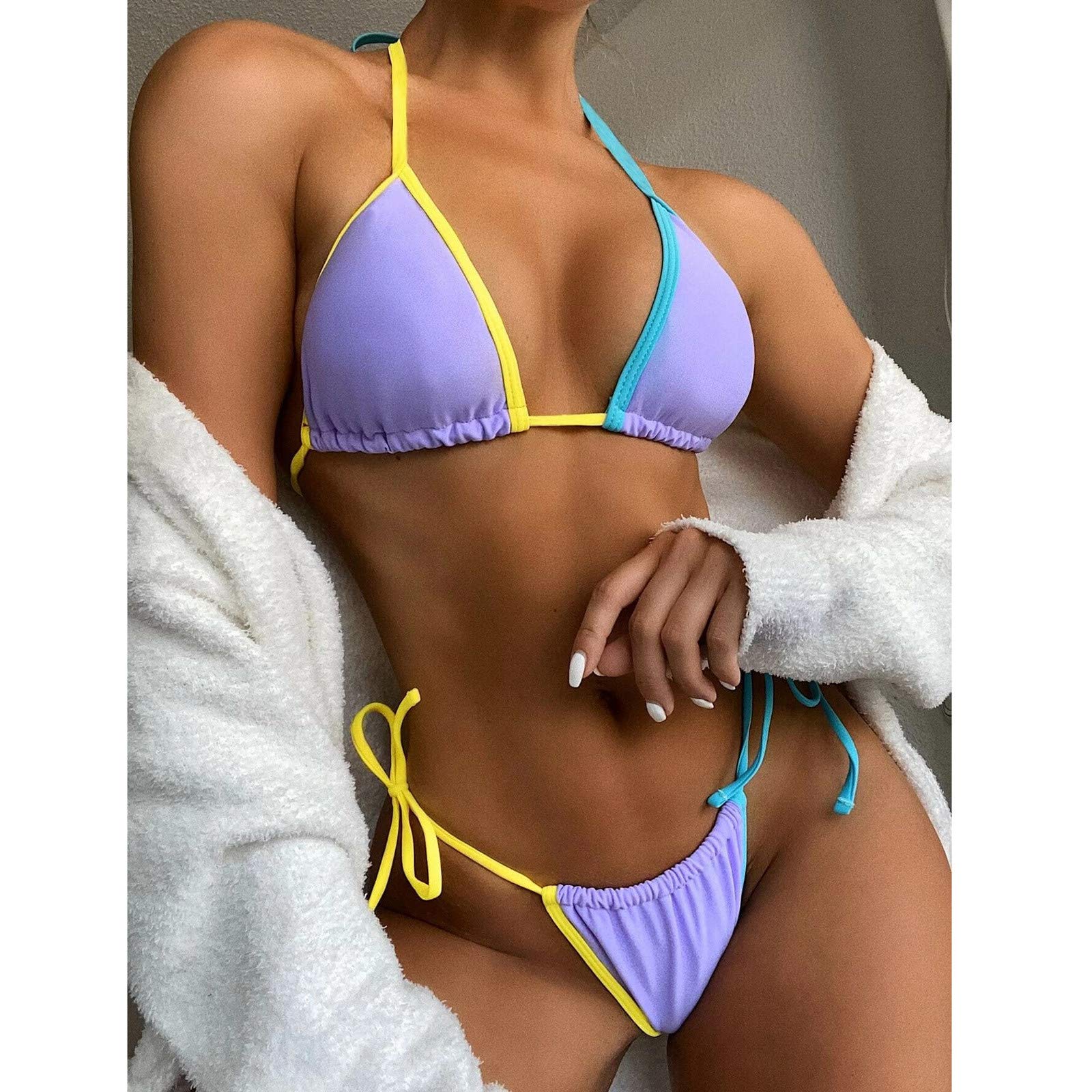 Bikini Femme 2 Pieces Maillot de Bain Femme Sexy -Up Bikini Maillot De Bain Beachwear Femmes Maillots Ensemble Maillots Tankinis Jupe Shorty
