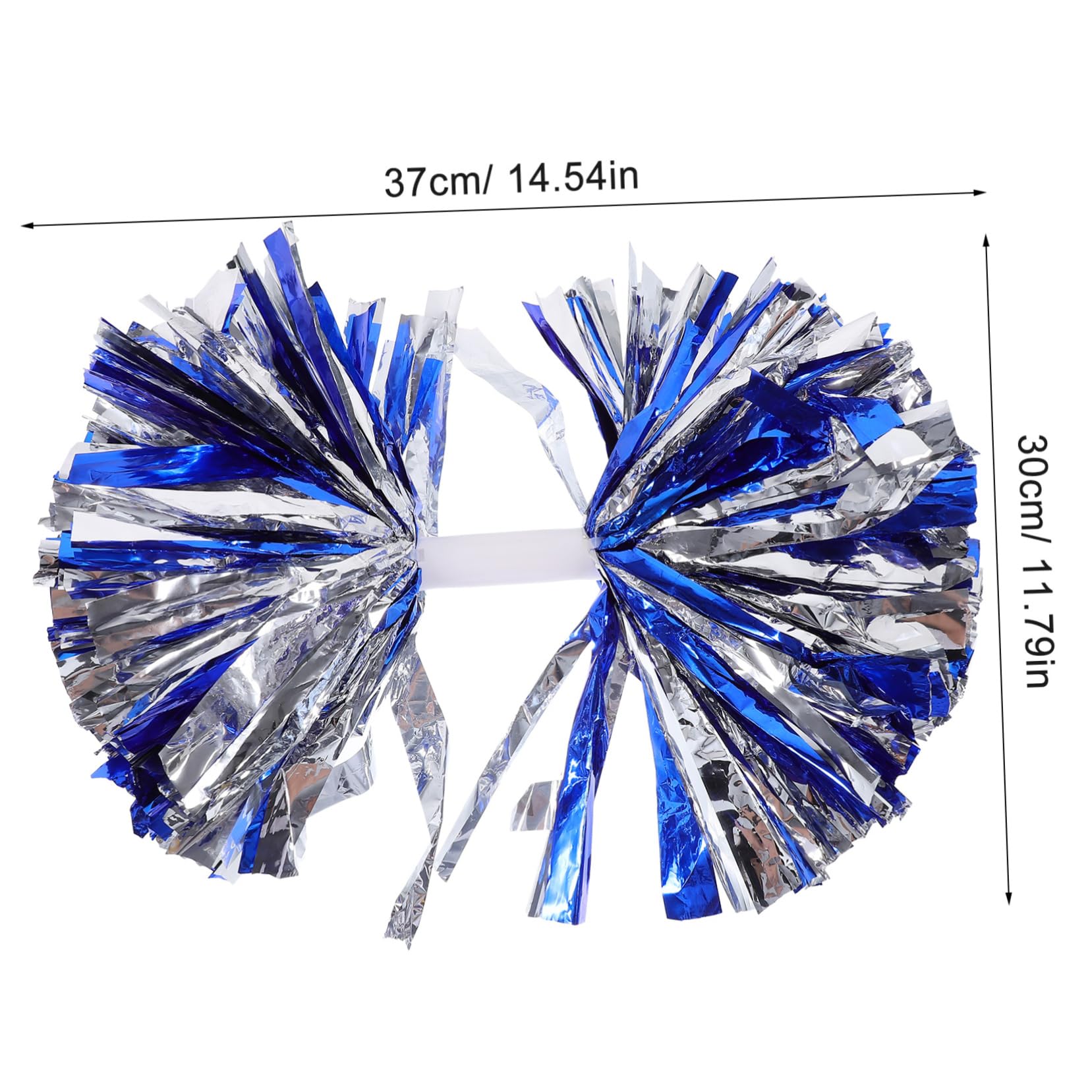 SUPVOX 6Pcs Cheer Pom Poms with Handle Durable Cheerleading Props for Team Spirit Bright Colors for Indoor and Outdoor Performance for Cheerleaders and Dance Routines