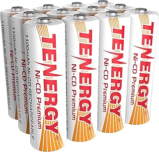 Tenergy Premium NiCd Rechargeable AA Batteries