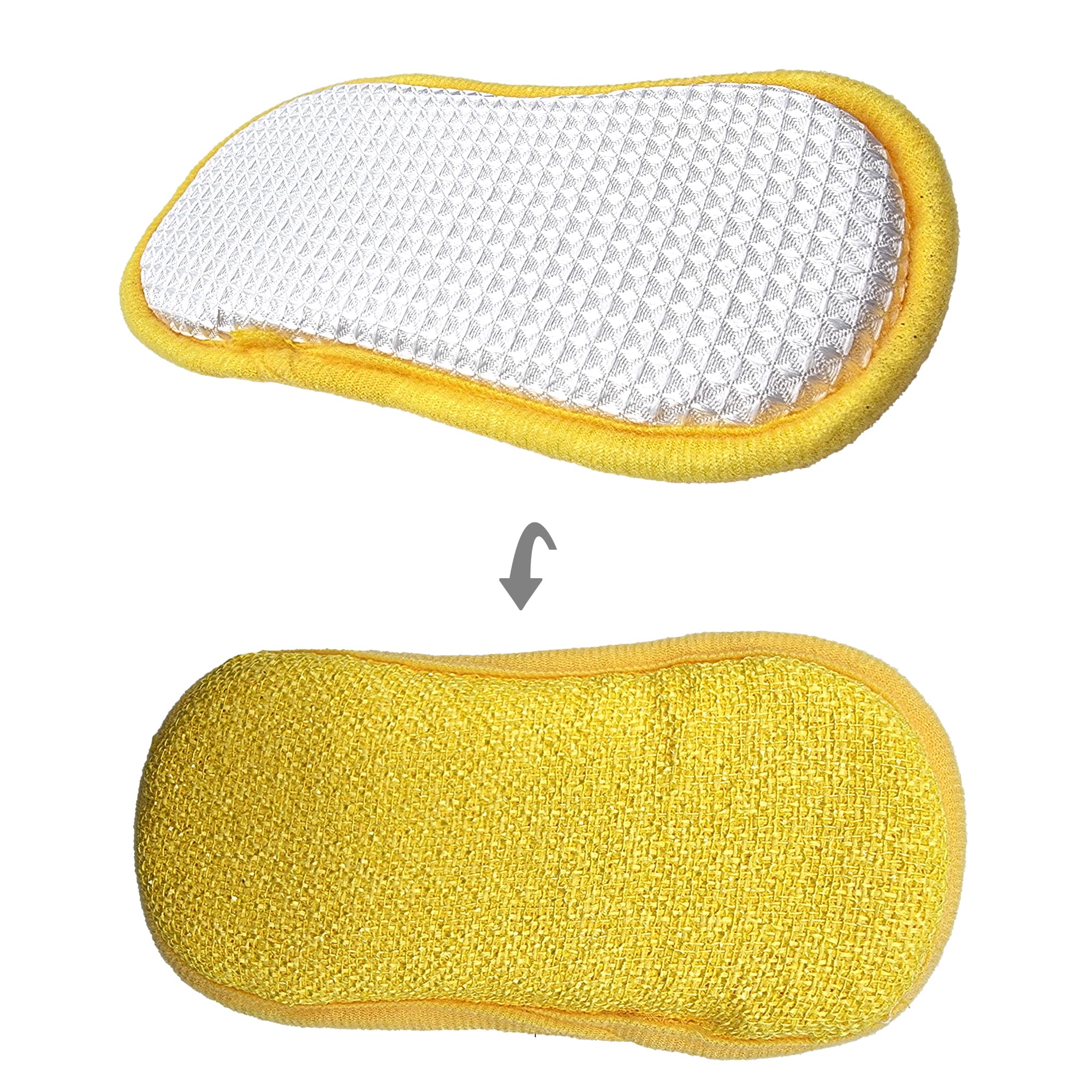 Schone Dual Action Kitchen Cleaning Pad – Non-Scratch Scrubber For Tough Stains – Safe For Non-Stick Cookware – Reusable Dish Sponge For Pots, Pans, Sinks & Kitchen Surfaces