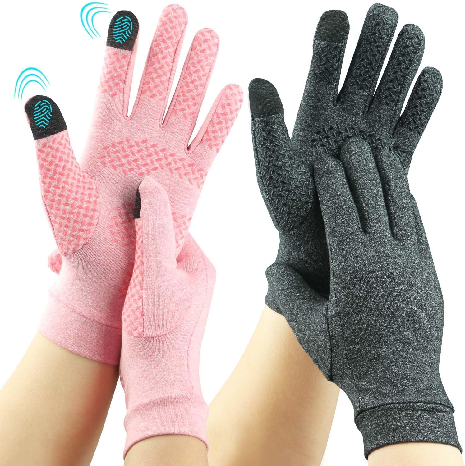 Kecartu 2 Pairs Full Finger Compression Arthritis Gloves