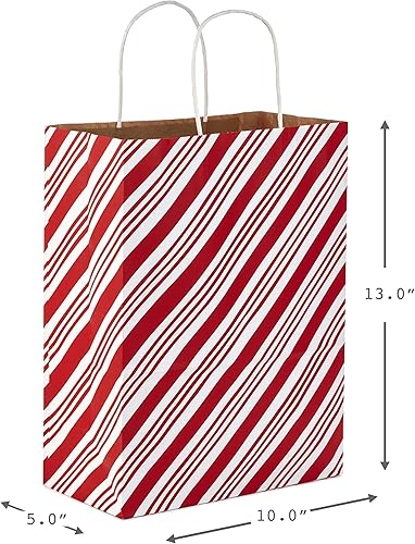 Miniatura 3 de Hallmark - Bolsas de regalo tamaño mediano surtidas, diseño de iconos navideños