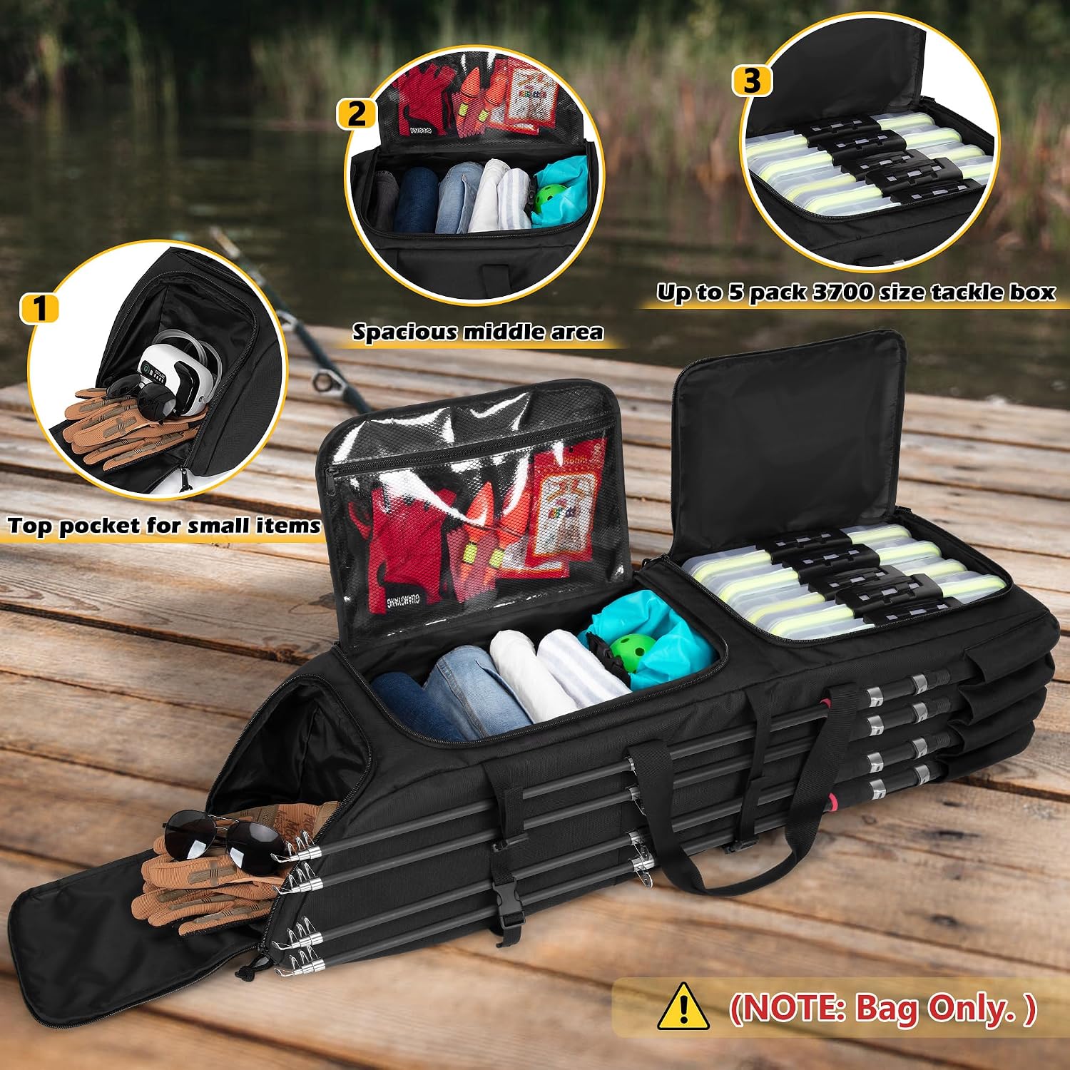 berkley tackle bag Max Capacity Bait Notebook, 7 Heavy Duty Sleeves, Can Hold up to 24 Standard Bait Bags, Organize and Store All of Your Soft Bait for Quick and Easy Access The tackle and baits Tsunami Seatech Inshore Rod labradorite Model:HDT100H-A
