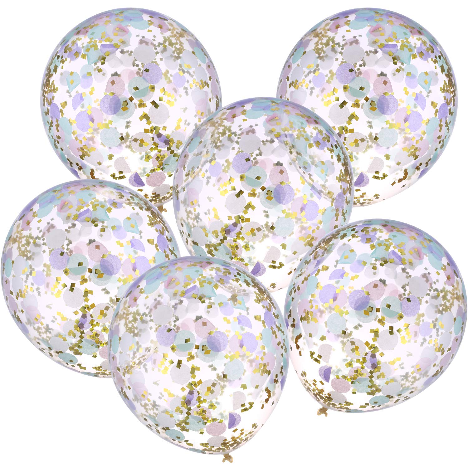 60 Pcs Ballon Paillette Confettis Ballons Anniversaire