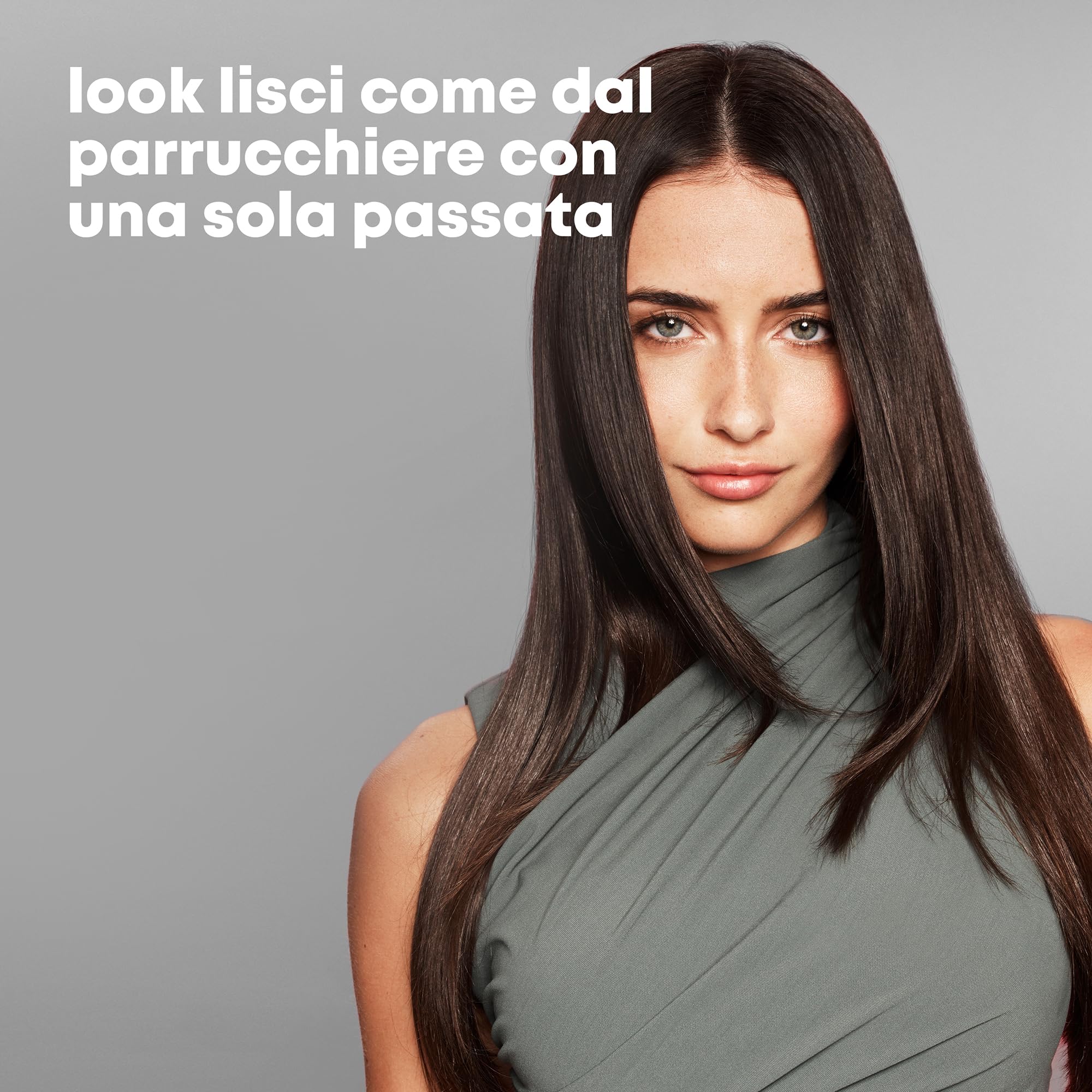 REVAMP Progloss Touch Digital, Piastra per Capelli Professionale in Ceramica con Tecnologia Ionica, Capelli Lisci in Pochi Istanti, Infusa con Oli Liscianti Anticrespo, Temperatura 80°C-235°C, Nero