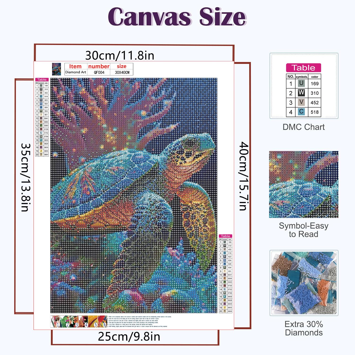 OSLEY Diamond Painting – Confezione Da 6 Quadri 5D Fai Da Te (25x35 Cm) – Kit Completo Con Tele Adesive, Pennelli E Diamanti Rotondi Colorati - 3