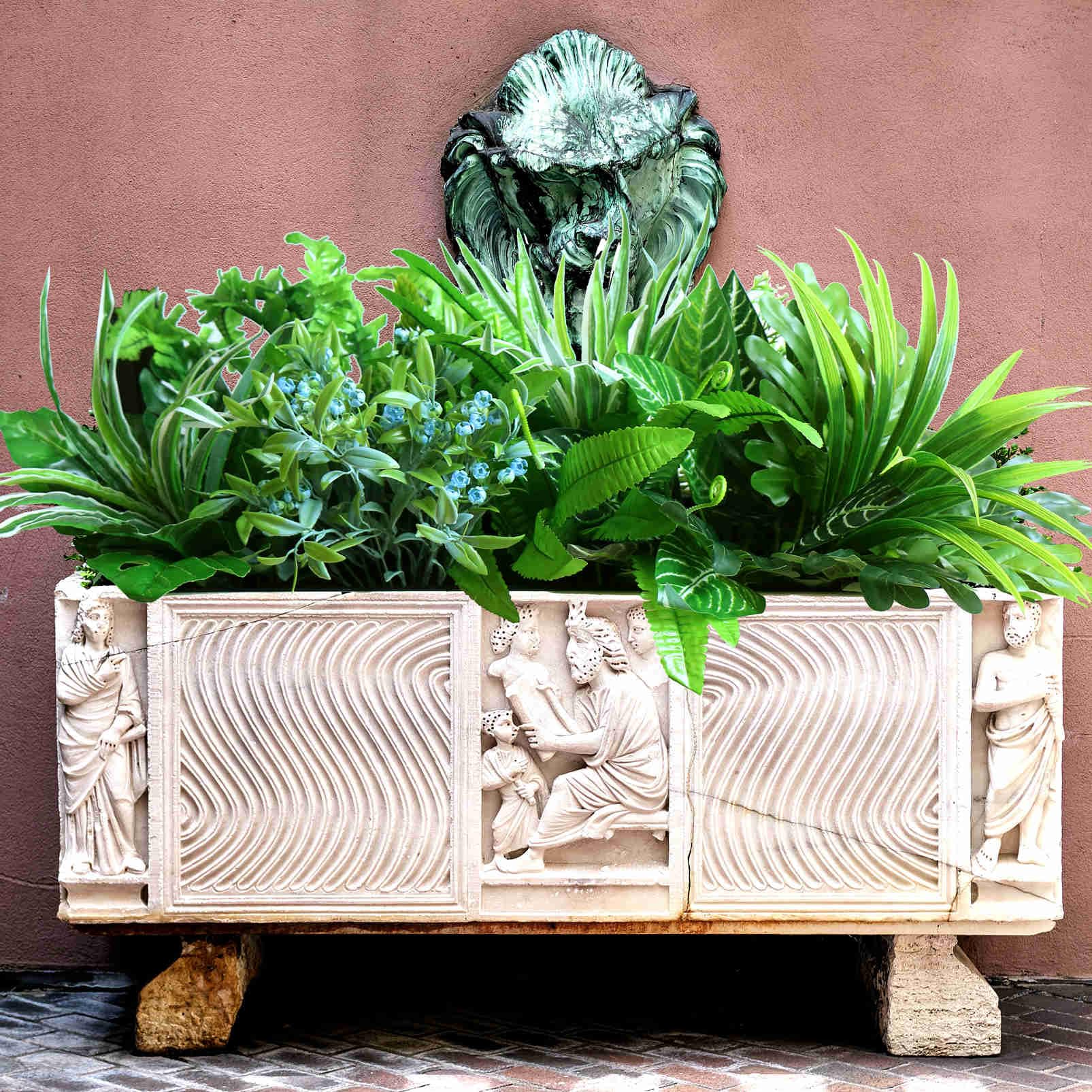15 piante artificiali fiori per esterni, resistenti ai raggi UV, in plastica, per la casa, il giardino, steli di fiori finti per vaso, finestra, portico, cesto da appendere