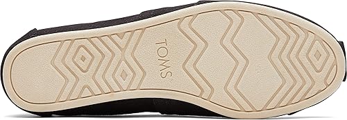 Miniatura 6 de TOMS Zapatos clásicos de lona para mujer, Lona negra de algodón reciclado, 7