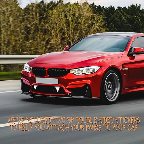 Miniatura 6 de Colmillos de Halloween para decoración de dientes de automóvil, decoración de monstruos para automóviles, camiones o SUV, un par de decoración de