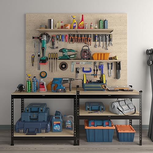 Miniatura 8 de PrimeZone Estantes de almacenamiento de 4 niveles de 36 pulgadas de ancho x 16 pulgadas de profundidad x 55 pulgadas de alto, estantes de