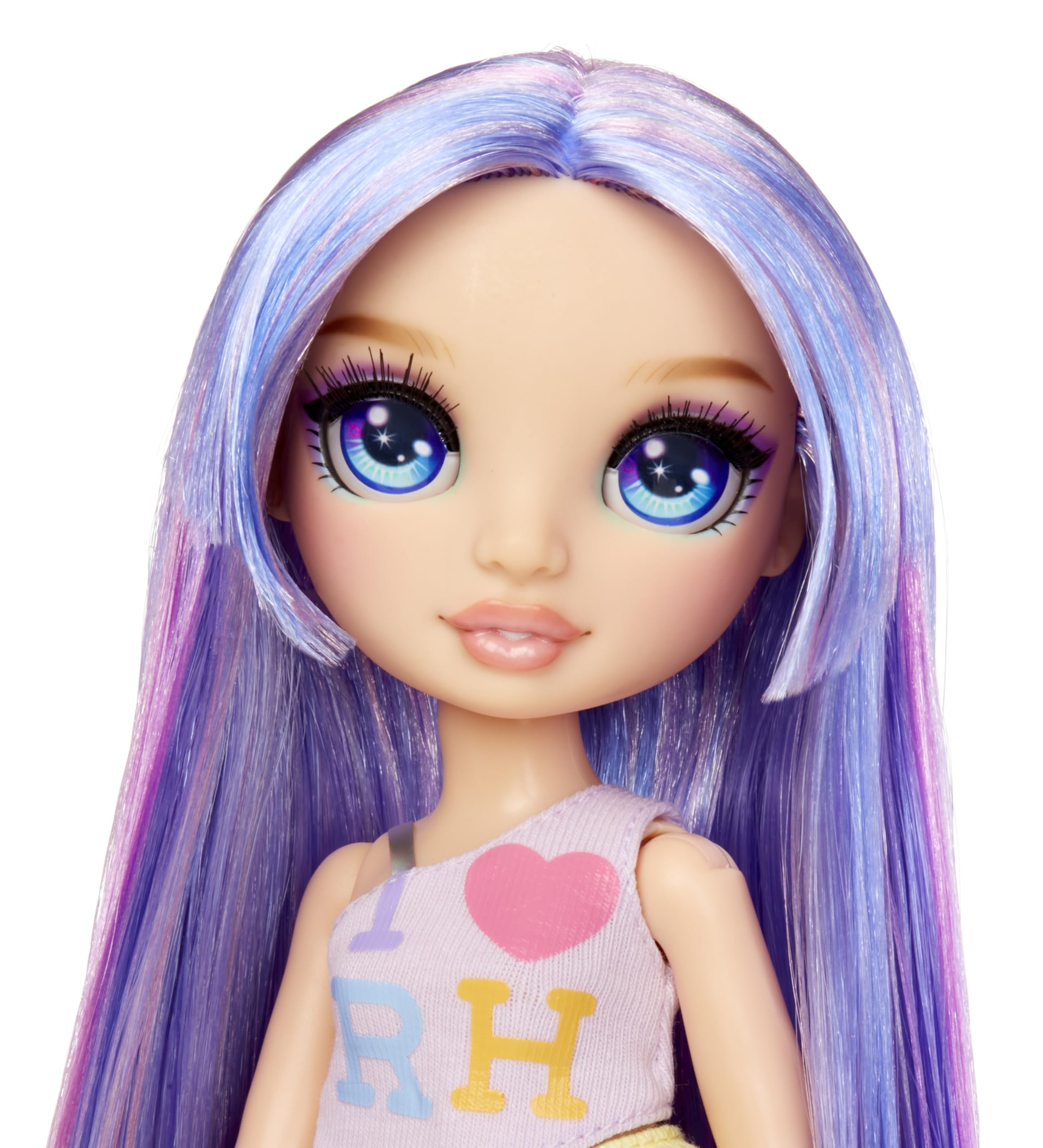 Rainbow High My Fashion Style Doll – Violet, 28 cm Fioletowa Modna Lalka z Wyrazistą Stylizacją i Modną Torebką. Do Zabawy, Pozowania i Kolekcjonowania. Dla Dzieci w Wieku od 4 do 12+ Lat