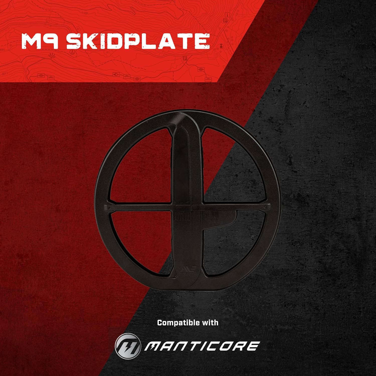 MINELAB 9" Skidplate Coil Cover Accessory for The M9 DD MANTICORE Metal Detector