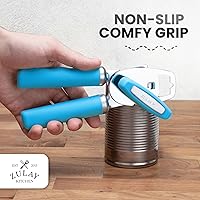 Vista 5 de Zulay Kitchen Abrelatas manual con abrebotellas con perilla giratoria