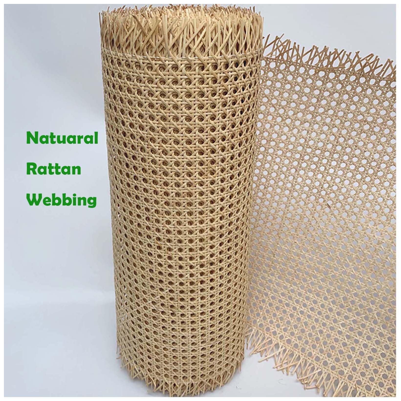 Rolka pleciona z naturalnego rattanu – 80 cm x 100 cm, nadaje się do projektów "zrób to sam" z futrem i rattanem, do majsterkowania i akcesoriów domowych – materiał przyjazny dla środowiska